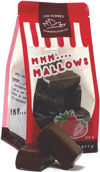 The Sydney Marshmallow Co Chocolate Strawberry Marshmallow  200g