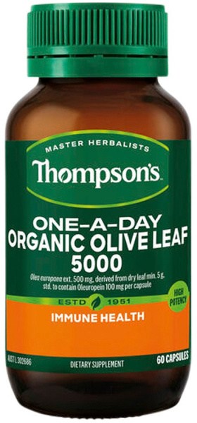 THOMPSON'S One-A-Day Organic Olive Leaf 5000 60c