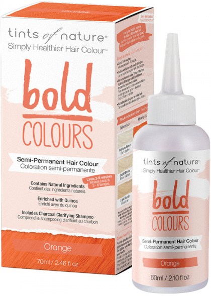 TINTS OF NATURE Bold Colours (Semi-Permanent Hair Colour) Orange 70ml