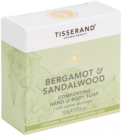 TISSERAND Soap Hand Body Comforting Bergamot & Sandalwood 100g
