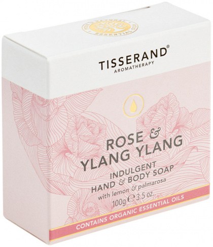 TISSERAND Soap Hand Body Indulgent Rose & Ylang Ylang 100g