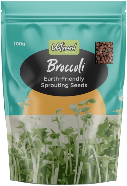 Untamed Broccoli Earth Friendly Sprouting Seeds 100g