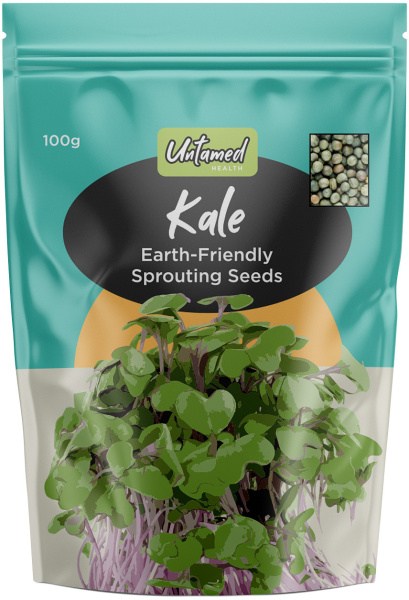 Untamed Kale Earth-Friendly Sprouting Seeds  100g