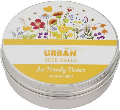 Urban Greens Seed Balls Bee Friendly Flowers 24 per Tin  