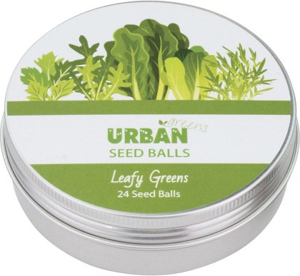 Urban Greens Seed Balls Leafy Greens 24 per Tin  