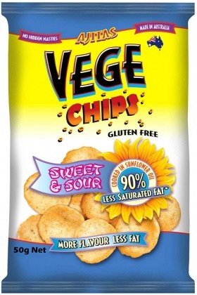 Vege Chips Sweet & Sour  12x50g
