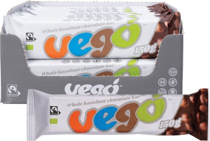 Vego Whole Hazelnut Chocolate Bar 20x150g