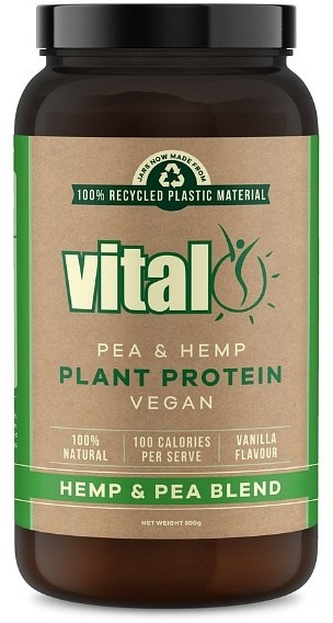 Vital Plant Protein Pea & Hemp Blend Powder Vanilla  500g