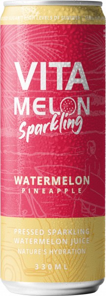 VitaMelon Sparkling Watermelon Pineapple  330ml
