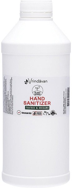Vrindavan Hand Sanitizer Refill Tea Tree & Oregano 1L