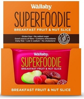 Wallaby Superfoodie Apple Raspberry Slice  8x48g