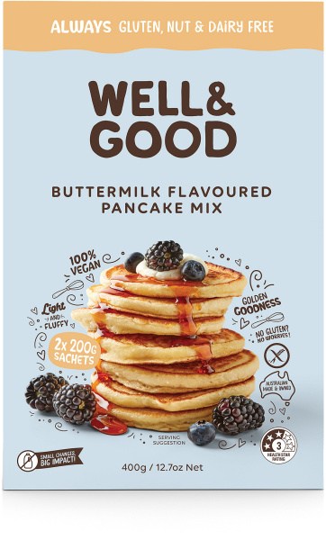 Well And Good  Buttermilk Flavoured Pancake Mix 400g
