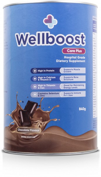 Wellboost Care Plus Chocolate  840g Tin