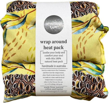 Wheatbags Love Wrap Around Heat/Cold Pack Banksia Pod