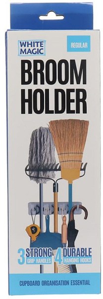 White Magic Broom Holder Regular