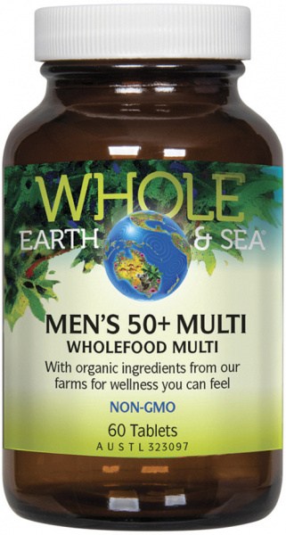WHOLE EARTH & SEA Men's 50+ Multi (Wholefood Multi) 60t