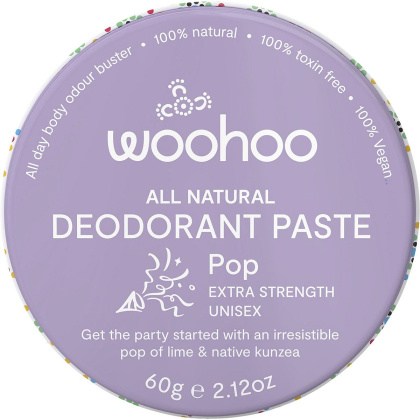 Woohoo Deodorant Paste Tin Pop Extra Strength 60g