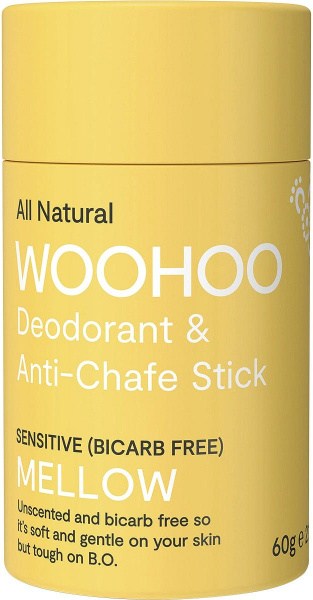 Woohoo Deodorant Stick Mellow Sensitive Bicarb Free 60g