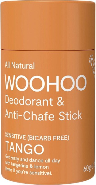 Woohoo Deodorant Stick Tango Sensitive Bicarb Free 60g