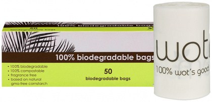 WOTNOT NATURALS Biodegradable Nappy Bags x 50 Pack