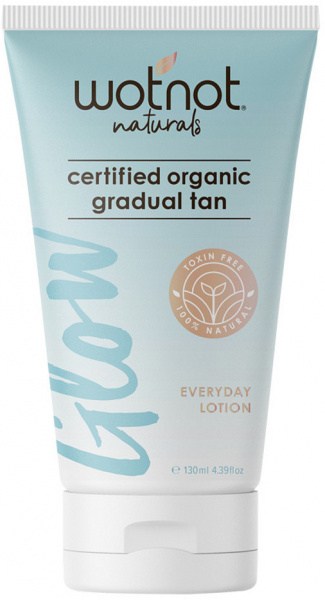 WOTNOT NATURALS Glow Certified Organic Gradual Tan Daily Moisturiser 130ml