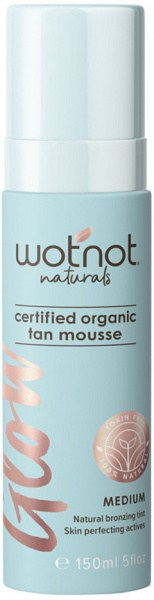 WOTNOT NATURALS Glow Certified Organic Tan Mousse Medium 150ml