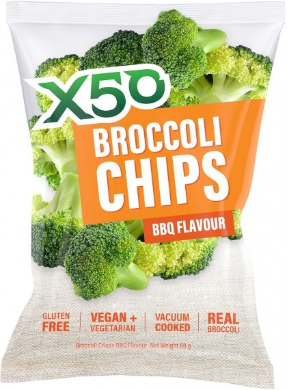 X50 Broccoli Chips BBQ  Vegan 10x60g
