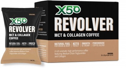 X50 Revolver MCT Coffee Original 20 x 20g  Sachets