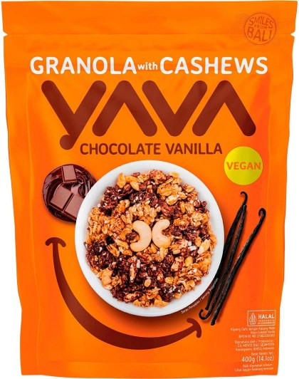 Yava Granola with Cashews Chocolate Vanilla 400g
