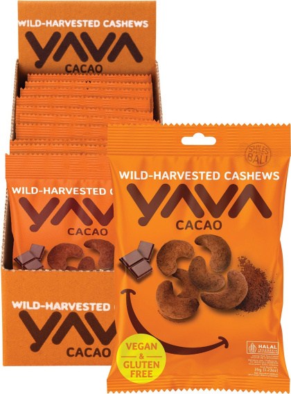 Yava Wild-Harvested Cashews Cacao 10x35g