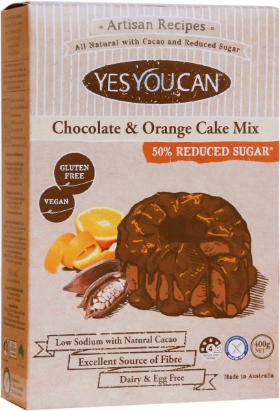 YesYouCan Artisan Chocolate & Orange Cake Mix  400g