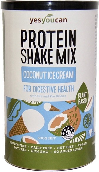 YesYouCan Protein Shake Mix Coconut Icecream for Digestive Health  500g