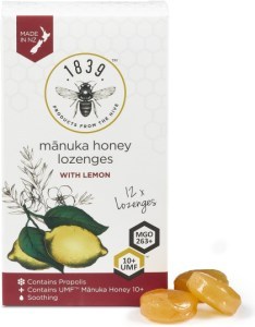 1839 Manuka Honey UMF 10+ Lozenges Lemon 12pk