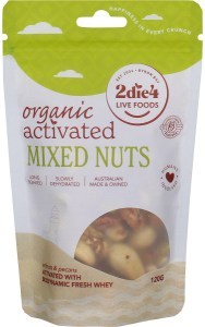 2die4 Live Foods Organic Activated Mixed Nuts with Fresh Whey 120g