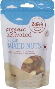 2die4 Live Foods Organic Activated Mixed Nuts Vegan 120g