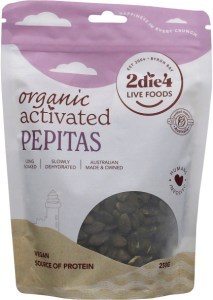 2die4 Live Foods Organic Activated Pepitas 250g