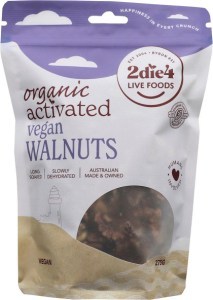 2die4 Live Foods Organic Activated Walnuts Vegan 275g