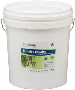 ABODE Laundry Powder (Front & Top Loader) Blue Mallee Eucalyptus Bucket 15kg