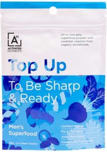 ACTIVATED NUTRIENTS Organic Top Up Men's Superfood Multivitamin+ (To Be Sharp & Ready) 56g