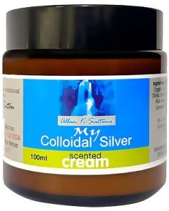 Suttons Colloidal Silver Organic Cream Infused with Essential Oils 100ml