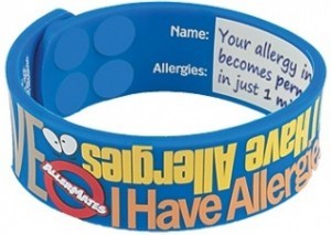 AllerMates ALERT I Have Allergies Writable Wristbands