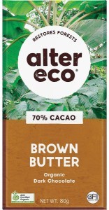 Alter Eco Chocolate Organic Dark Brown Butter 12x80g