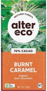 Alter Eco Chocolate Organic Dark Burnt Caramel 12x80g