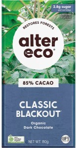 Alter Eco Chocolate Organic Dark Classic Blackout 12x80g