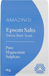 Amazing Oils Epsom Salts Detox Bath Soak Pure Magnesium Sulphate 1kg