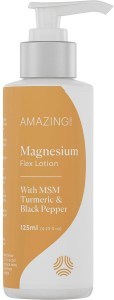 Amazing Oils Magnesium Flex Lotion With MSM Turmeric & Black Pepper 125ml