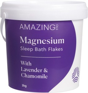Amazing Oils Magnesium Sleep Bath Flakes with Lavender & Chamomile 2kg
