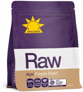 AMAZONIA RAW Organic Acai Berry Powder 145g