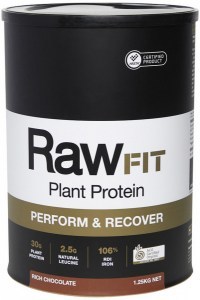 AMAZONIA RAWFIT PLANT PROTEIN Organic Perform & Recover Rich Chocolate 1.25kg