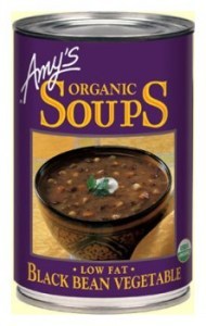 Amys Organic Can Black Bean Vege Soup 411g